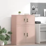 Dulap de depozitare Roz 80 x 40 x 40 cm Oțel Laminat la Rece GartenMobel Dekor
