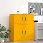 Dulap de depozitare cu depozitare Galben muștar 90 x 40 x 40 cm GartenMobel Dekor