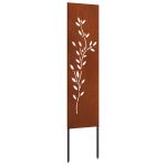 Ecran de intimitate pentru grădină Floral Ruginit 32 x 140 cm GartenMobel Dekor