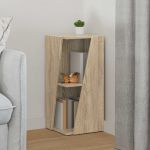 Raft lateral Stejar Sonoma 33 x 32 x 70,5 cm Lemn compozit GartenMobel Dekor