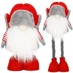 Figurina Craciun, Spiridus, picioare telescopice, inaltime extensibila 32-50cm Household NewTrend