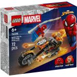 LEGO MARVEL OMUL PAIANJEN VS CALARETUL FANTOMA PE MOTOCICLETA 76335 SuperHeroes ToysZone