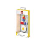 LEGO Set LEGO cu o minifigurina, 4 creioane, 1 topper, 1 ascutitoare, Quality Brand