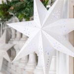 Stea decorativa 3D din hartie ajurata, 50cm, alba Household NewTrend
