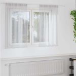 Cortină din Voile 2 pcs Gri deschis 140 x 140 cm Poliester GartenMobel Dekor