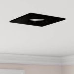 Spot 6 pcs Negru 9 x 9 x 2 cm Aluminiu GartenMobel Dekor