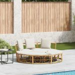 Pat lounge pentru exterior fără baldachin Poly Rattan GartenMobel Dekor