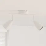 Spot de tavan Alb 25.5 x 8 x 16 cm Metal GartenMobel Dekor