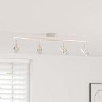 Spot de tavan Nichel 27 x 10 x 12 cm Metal GartenMobel Dekor