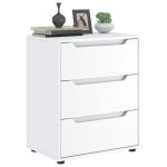 Bufetă „VISNES” alb 60x40x73 cm lemn prelucrat GartenMobel Dekor