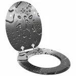 Capacul de toaletă Gri 44 x 38 cm Placă MDF GartenMobel Dekor
