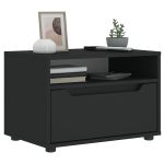 Dulap TV „VISNES” Negru 60x40x38 cm lemn prelucrat GartenMobel Dekor