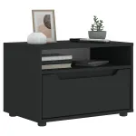 Dulap TV „VISNES” Negru 60x40x38 cm lemn prelucrat GartenMobel Dekor