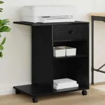 Suport pentru imprimantă Simplu Stejar Negru 60 x 40 x 68.5 cm GartenMobel Dekor
