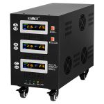 Stabilizator Servomotor Trifazat 30kVA KEMOT, 30000VA,  Protectie Supratensiune, Eficienta 98%, Transformator Toroidal, Display LCD SafetyGuard Surveillance