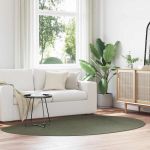 Covoare de zonă HUARTE Verde pădure 160 x 230 cm Poliester GartenMobel Dekor