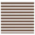 Jaluzea tip zebra maro lățime țesătură 150,9 cm poliester GartenMobel Dekor