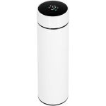 Cana termos Smart, inox, display LED, afisare temperatura, 500ml, 23cm, alb Household NewTrend