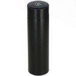 Cana termos Smart, inox, display LED, afisare temperatura, 500ml, 23cm, negru Household NewTrend