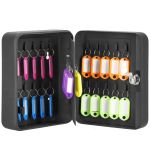 Cutie metalica din otel pentru 30 chei, echipata, 20x16x7.5cm, neagra Household NewTrend