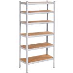 Raft cadru metalic modular pentru depozitare, 6 polite, 225x110x50cm, sarcina 900kg Household NewTrend