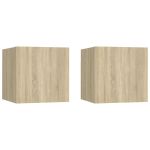Noptiere, 2 buc., stejar Sonoma, 30,5x30x30cm, lemn prelucrat GartenMobel Dekor