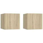 Noptiere, 2 buc., stejar Sonoma, 30,5x30x30cm, lemn prelucrat GartenMobel Dekor