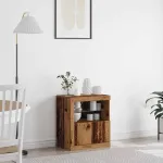 Bufet LED Maro 60,5 x 37 x 67 cm Lemn compozit GartenMobel Dekor