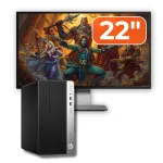 Pachet Calculator Second Hand HP ProDesk 400 G6 MT, Intel Core i5-9500 3.00-4.40GHz, 8GB DDR4, 256GB SSD + Monitor 22" NewTechnology Media