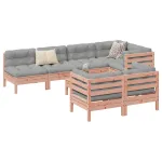Set canapele grădină cu perne, 8 piese, lemn masiv brad douglas GartenMobel Dekor
