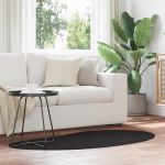 Covoare de zonă HUARTE Negru 80 x 150 cm Poliester GartenMobel Dekor