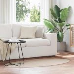 Covoare de zonă Oval HUARTE Bej 150 x 80 cm 100% Polyester GartenMobel Dekor