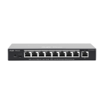 Switch 8 porturi PoE+ RJ45 Gigabit, 1 port uplink RJ45 Gigabit, L2 Cloud Management - Ruijie RG-ES209GC-P SafetyGuard Surveillance