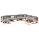 Set canapea de grădină, 10 piese, lemn masiv brad douglas GartenMobel Dekor