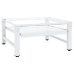 Suport mașină de spălat cu raft retractabil, alb GartenMobel Dekor