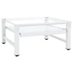 Suport mașină de spălat cu raft retractabil, alb GartenMobel Dekor