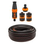 Furtun de gradina, antirasucire, 6 straturi, 30 m, cu duza si 3 accesorii, 1/2", NEO GartenVIP DiyLine