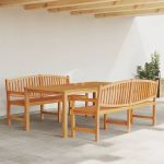 Set mobilier pentru grădină, 3 piese, lemn masiv de tec GartenMobel Dekor