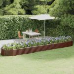 Strat înălțat grădină 507x100x36 cm oțel galvanizat GartenMobel Dekor