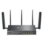 Router 4G+, Wi-Fi 6, AX3000, 2 x Nano SIM, 1 x SFP Gigabit, 5 x RJ45 Gigabit - TP-Link Omada ER706W-4G SafetyGuard Surveillance
