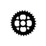 Foaie pedalier BMX 30T, negru Ultimate FactoryBikes