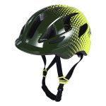 Casca Ciclism Copii P2R MASCOT - 52-56 cm, S, Verde inchis-Galben Ultimate FactoryBikes