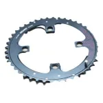 Foaie Angrenaj MTB V4G2 104, 44T, Negru-Rosu Ultimate FactoryBikes