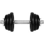 Gantera - 12 Kg, Set 6 Discuri, Negru-Argintiu Ultimate FactoryBikes