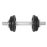 Gantera - 7 Kg, Set 4 Discuri, Negru-Argintiu Ultimate FactoryBikes