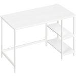 VASAGLE Birou cu 2 rafturi stanga sau dreapta, stil industrial, 60x120x76 cm, alb Household NewTrend