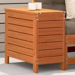 Taburet de grădină, maro ceruit, 62x31,5x52 cm, lemn masiv pin GartenMobel Dekor