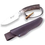 Cutit Joker Flecha cu teaca piele, lama 12.5 cm otel inox, maner corn cerb OutsideGear Venture
