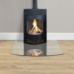 Blat Sticla Masa / Protectie Semineu sau Soba, Sticla Securizata ESG 8 mm Transparenta, 110x85 cm