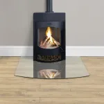 Blat Sticla Masa / Protectie Semineu sau Soba, Sticla Securizata ESG 8 mm Transparenta, 110x85 cm